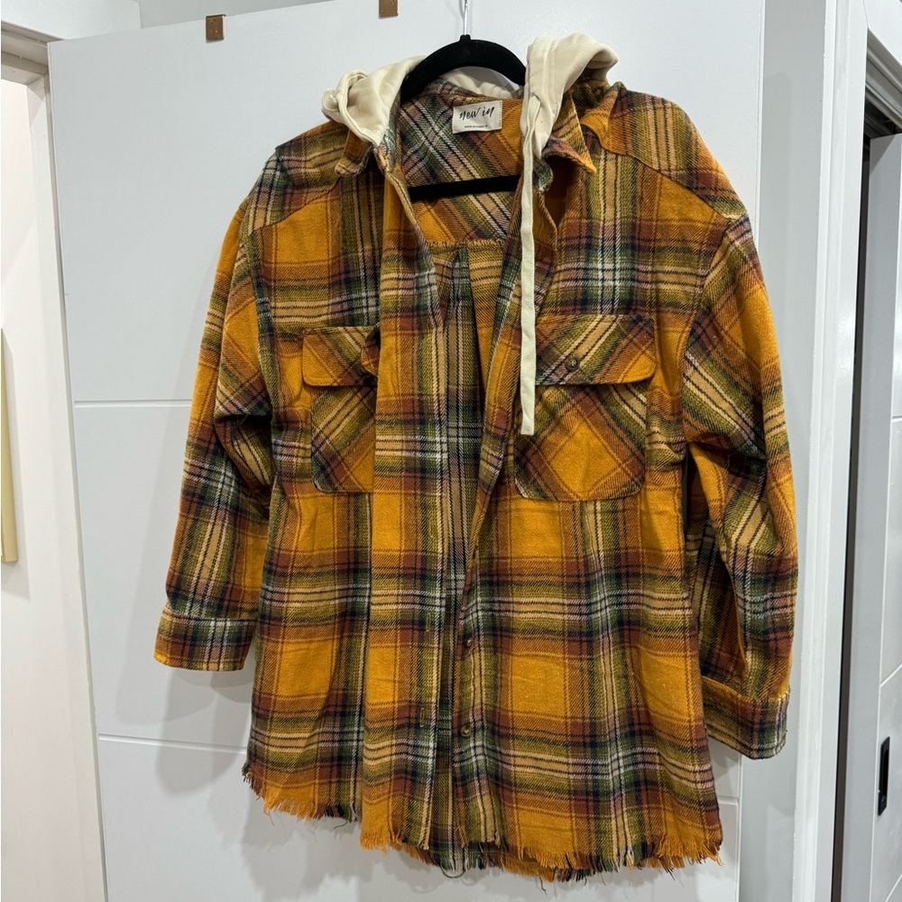 Hooded Flannel Jacket